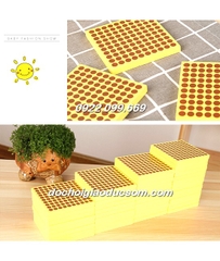 Giáo cụ Montessori bộ 45 miếng gỗ 100 chấm giá rẻ, hàng đẹp