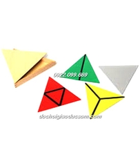 Bộ 5 hộp cấu tạo tam giác - Constructive Triangles 5 Boxes - Giáo cụ Giác quan Montessori