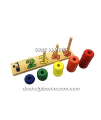 Bộ tập đếm 1-5 Giáo cụ Montessori