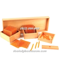 Bộ cườm trong 3 khay cao cấp - Giáo cụ Montessori