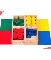 Bộ hình trụ to chuẩn - Giáo cụ Montessori