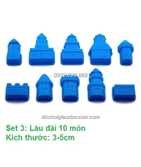 Đồ chơi cát - Set 3: Lâu đài 10 món