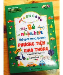 FLASH CARD nhận biết Phương tiện giao thông - 24 thẻ song ngữ