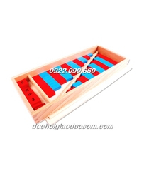 Gậy số mini có hộp đựng và thẻ số - Giáo cụ Montessori