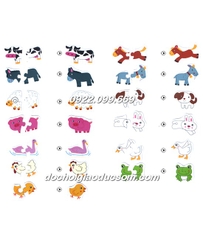 Ghép Hình 2 Mảnh-Hộp Sắt Shapes Puzzle - Hàng đẹp, giá rẻ, chất lượng