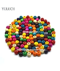 Hạt gỗ nhiều màu size 5-6mm