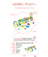 Bộ học toán đa năng cọc học số đếm hình dạng
