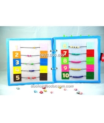 Number book Quiet book - sách vải thực hành kỹ năng