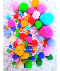 Pompom 8 kích thước hỗn hợp