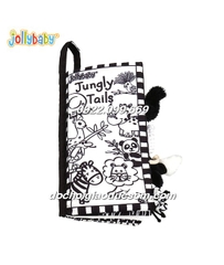 Sách vải có đuôi jolly baby Jungly Tails đen trắng mới hàng đẹp giá tốt