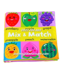 Sách vải MIX MATCH ghép hình mới Mẫu Hoa Quả giá tốt, hàng đẹp