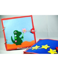 Sách vải handmade SKILL QUIET BOOK phát triển kỹ năng cho bé