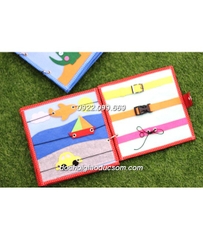 Sách vải handmade TRAVEL QUIET BOOK phát triển kỹ năng cho bé