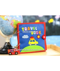 Sách vải handmade TRAVEL QUIET BOOK phát triển kỹ năng cho bé