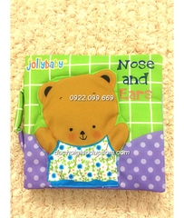 Sách vải tương tác Jolly baby Nose and ears