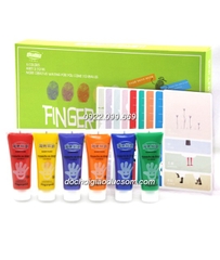 Set 6 tuýp màu finger paint tặng kèm thiệp