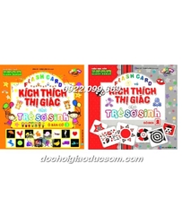 Combo 4 bộ 240 thẻ Kích Thích Thị Giác Cho Trẻ (đen trắng, đỏ đen, ô bàn cờ, màu sắc) ảnh thật