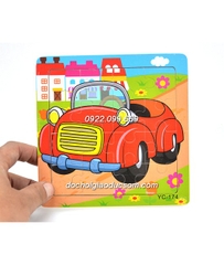 Ghép hình puzzle 16 miếng (16 mảnh) gỗ