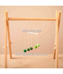 Bộ chuyển động Gobby treo nôi cũi kích thích thị giác montessori cho bé size to màu xanh dương