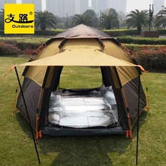 LỀU CẮM TRẠI BẬT TỰ ĐỘNG LỤC GIÁC 6 NGƯỜI 2 LỚP