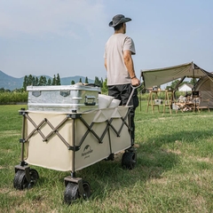 XE KÉO DÃ NGOẠI GLAMPING GẤP GỌN 4 CHIỀU NATUREHIKE NH20PJ005 BÁNH TO