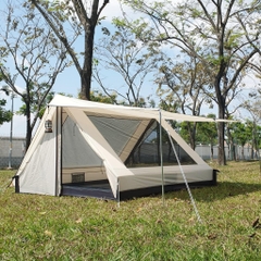 LỀU CẮM TRẠI VINTAGE HOME 4-5P - TRẮNG SỮA