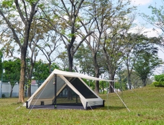 LỀU CẮM TRẠI VINTAGE HOME 4-5P - TRẮNG SỮA