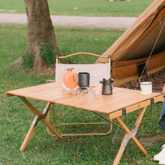 BÀN GỖ CUỘN GẤP GỌN SIZE VỪA CAO CẤP GỖ SỒI MỸ MADE IN VIETNAM