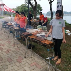 BẾP ĐỨNG NƯỚNG THAN INOX SIZE TO