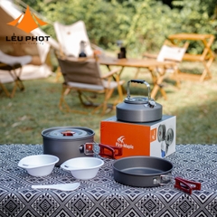[CHO THUÊ] SET NỒI ẤM CHẢO DÃ NGOẠI FIREMAPLE FMC-204