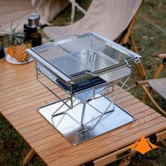 BẾP NƯỚNG THAN DÃ NGOẠI CAO CẤP CAMPINGMOON MT-035