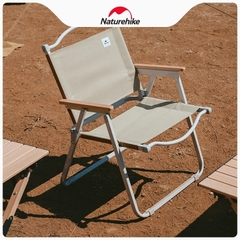 GHẾ GẤP DÃ NGOẠI VINTAGE KHUNG SẮT TAY GỖ NATUREHIKE CNK2300JU012