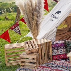 [CHO THUÊ] BỘ 4 HỘP GỖ DECOR