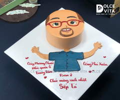 [3133] (100) Bánh kem mô phỏng chân dung – "Phiên bản bánh kem" của chính người nhận