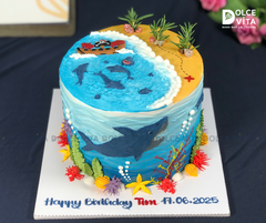 [945] (150) Bánh Kem Chủ Đề Đại Dương – Món Quà Từ Thế Giới Biển Cả