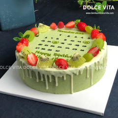 [022] Bánh kem Matcha Yogurt vẽ lịch – Món quà ý nghĩa cho sinh nhật & kỷ niệm