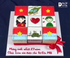 [3008] Set Bánh Ly Chủ Đề Quốc Kỳ Việt Nam Và Bộ Đội