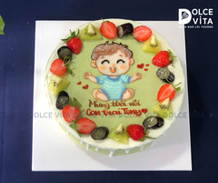 615 (60) Matcha Yogurt vẽ hình bé trai