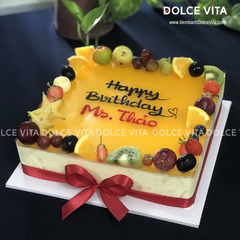 015 - Passion hình vuông trang trí trái cây xung quanh