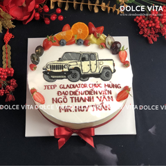 [215] (80) Bánh kem vẽ hình xe - món quà tặng cho phái nam