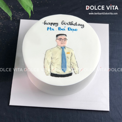 [1711] (090) Bánh vẽ đồng nghiệp nam - Món quà đặc biệt