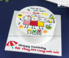 [1767] (50) Bánh hài hước phong cách vẽ meme dành cho hội bạn - đồng nghiệp hợp cạ