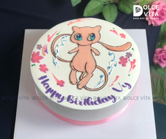[2991] (90) Bánh kem vẽ Pokemon Mew theo sở thích
