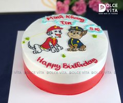 [1415] (80-120) Bánh kem vẽ chú Chó trong hoạt hình Pawtrol -  Chó cứu hộ