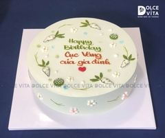 [1411] Bánh sinh nhật Pastel, tông xanh bơ