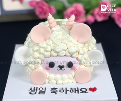 [1565] Bánh kem tạo hình Cừu - quà tặng cung Bạch Dương