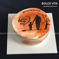 [1466] (70) Bánh vẽ Cha và Con - Tặng cho Sinh nhật, Ngày của Cha