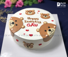 [125] (80) Bánh Sinh Nhật Gấu Đáng Yêu
