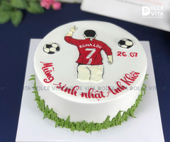 [1302] (90) Bánh vẽ cầu thủ Cristiano Ronaldo - Tặng cho Fan Bóng đá CR7