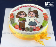 [1958] (160) Bánh phác thảo nhân vật theo hình chụp cho sinh nhật chung